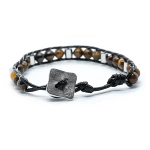 STONE - BRACCIALE - MARRONE