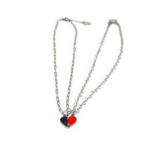 DOLCE META' – KIT COLLANE CUORE NERO – ROSSO