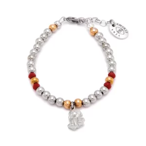 ANIMALS COLLECTION - BRACCIALE - CHARM CANE ARGENTATO