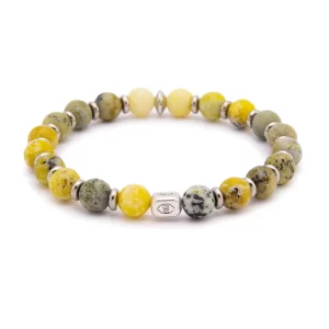 NATURAL - BRACCIALE - PIETRA NATURALE GIALLO MULTICOLOR