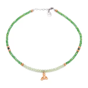 ANIMALS COLLECTION - COLLANA - CRISTALLI VERDE E ORSETTO