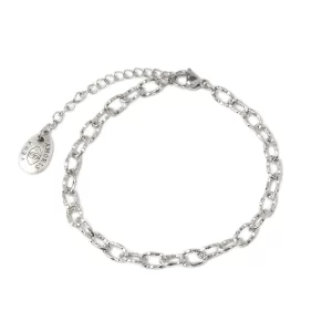 BASIC - BRACCIALE A CATENA IN ACCIAIO SFACCETTATO